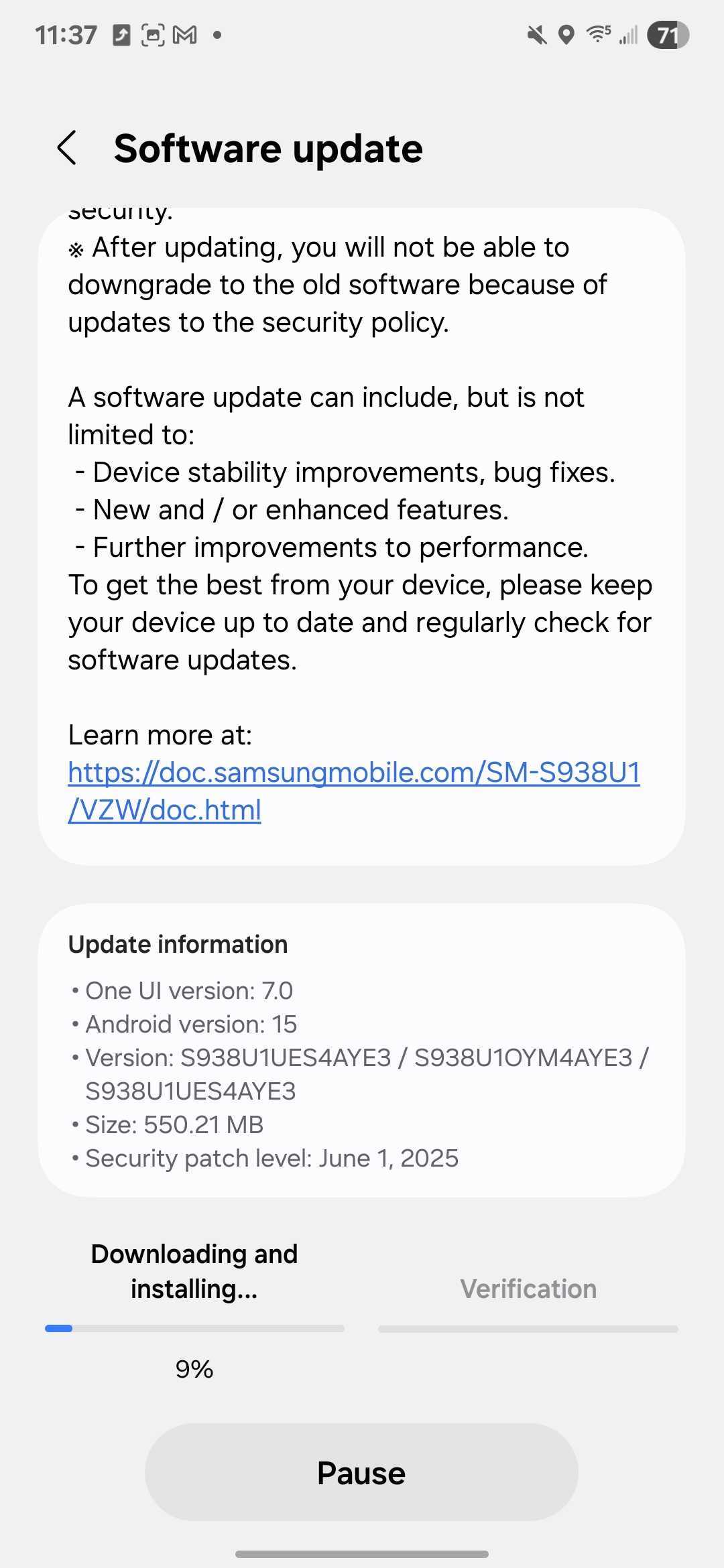 Galaxy S25 Ultra June Update US