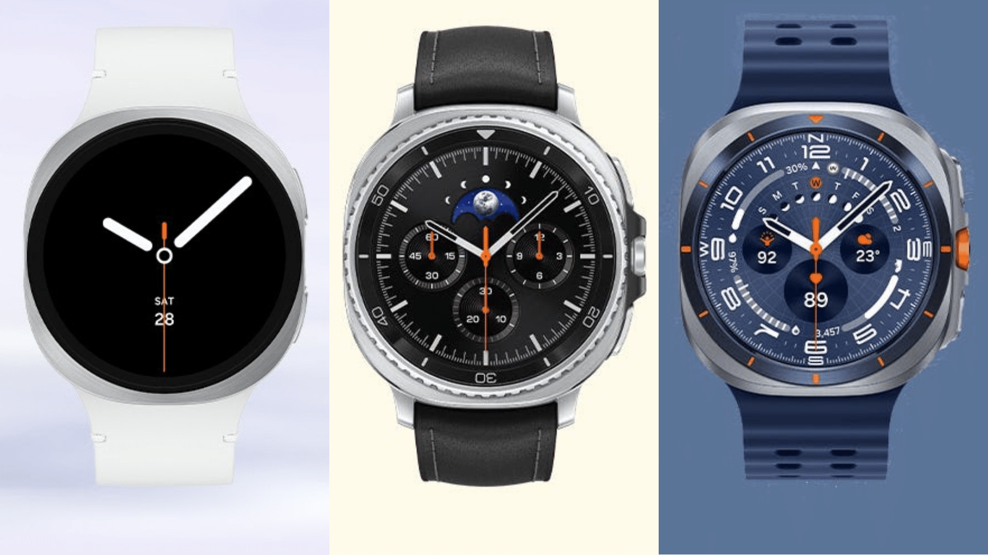 Galaxy Watch 8, Watch 8 Classic and Watch Ultra 2025