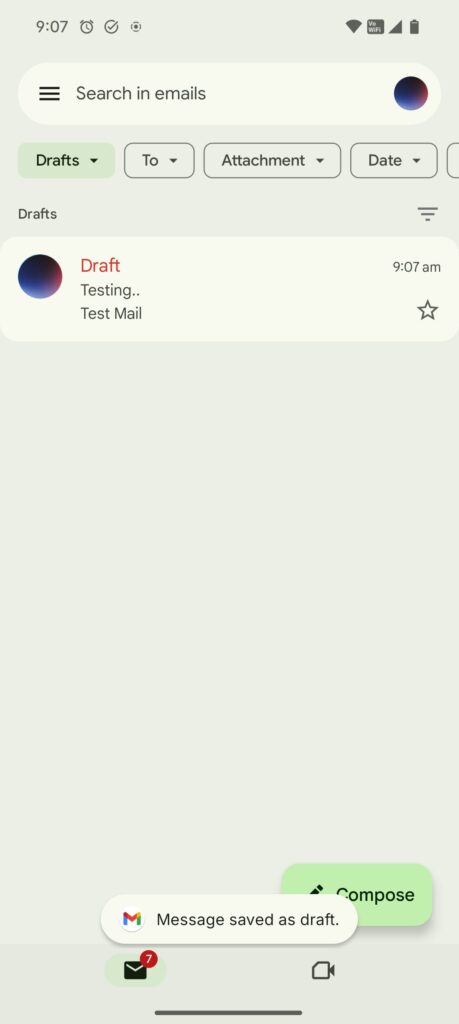 Gmail in Material 3 Expressive