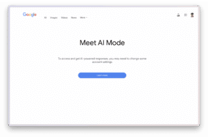 Google AI mode web