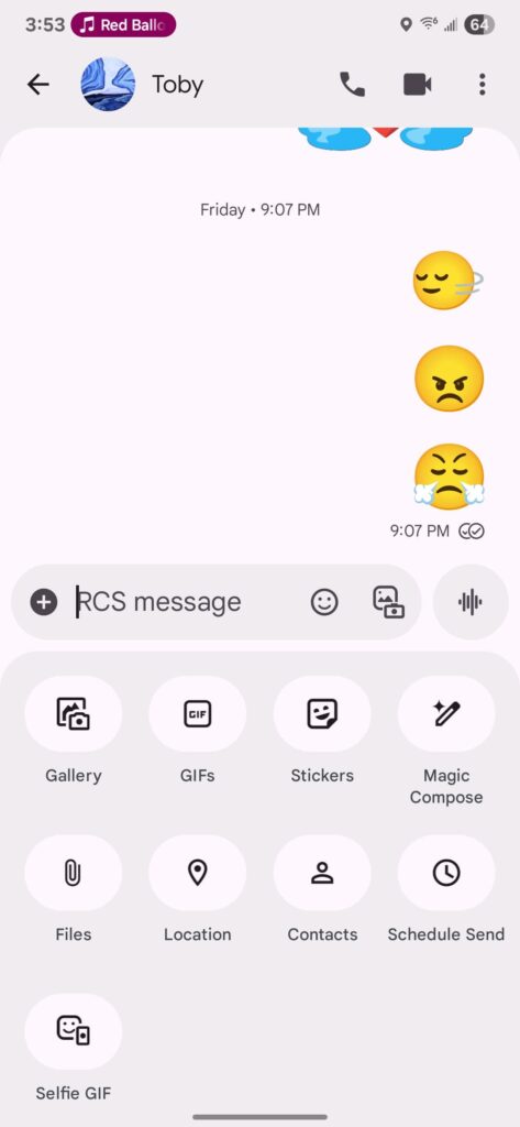 Google Messages Material 3 Expressive