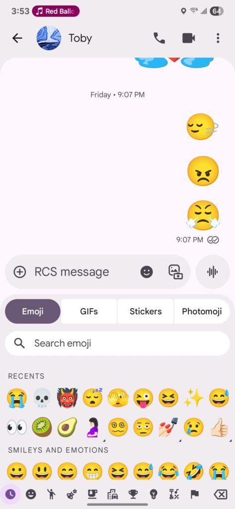 Google Messages Material 3 Expressive