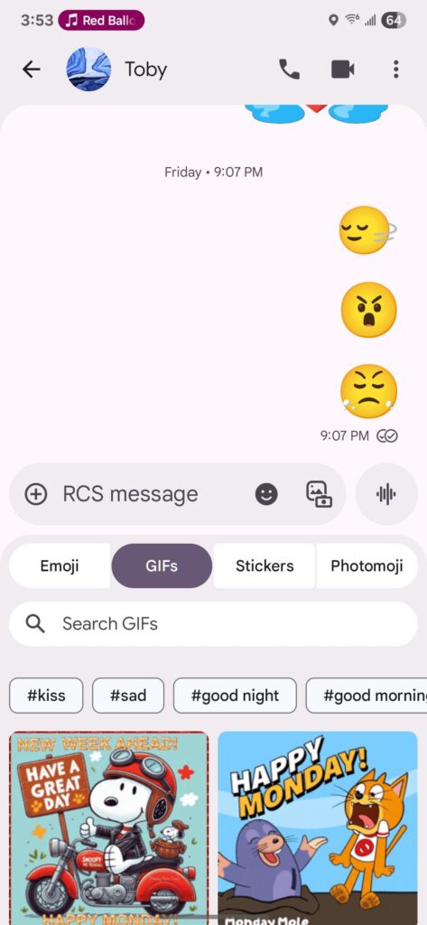 Google Messages Material 3 Expressive