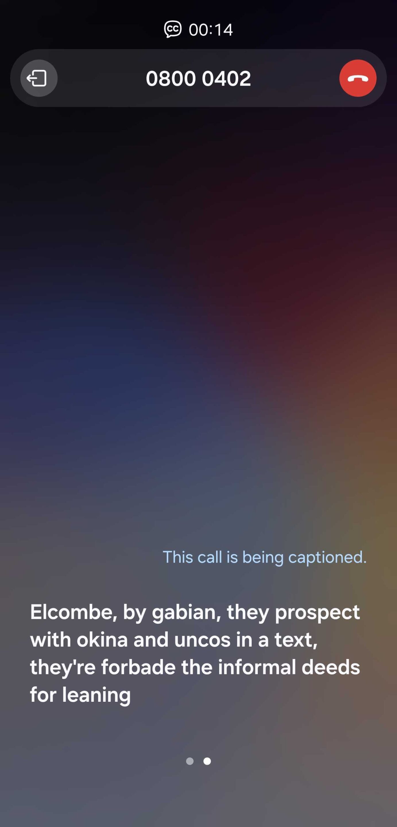 One UI Call Captions