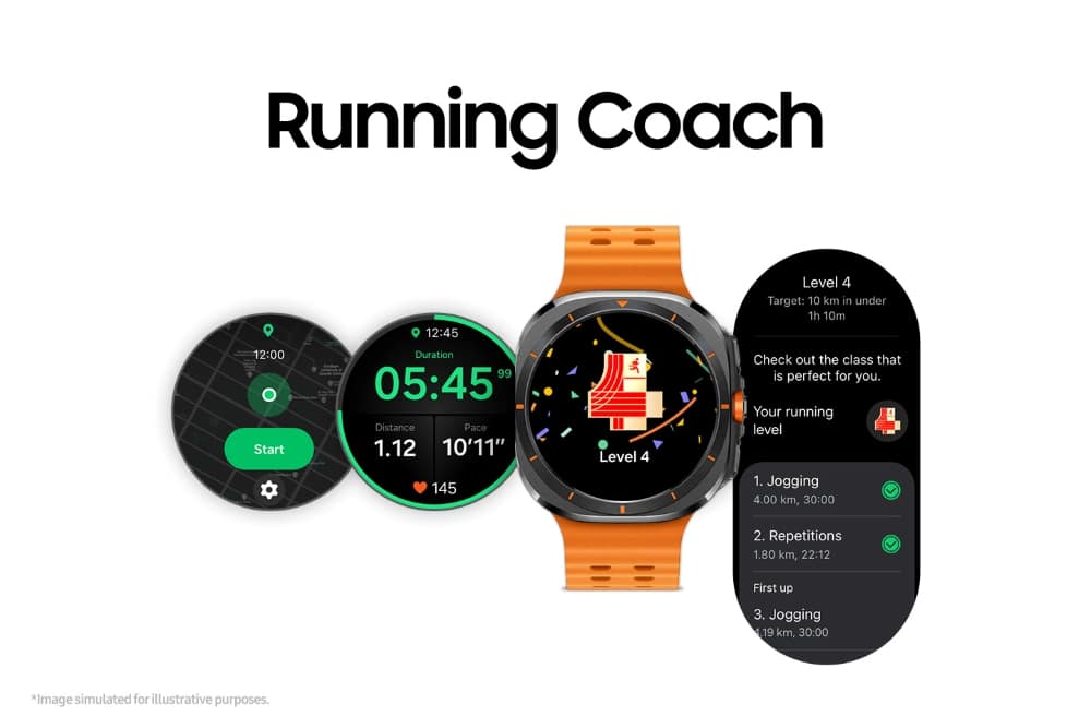Running Coach One UI Watch 8