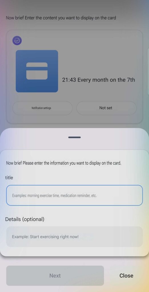 Set title and description