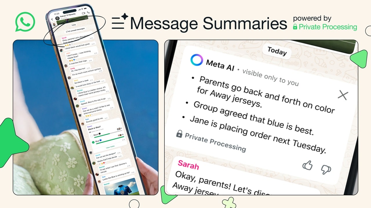 WhatsApp message summaries AI