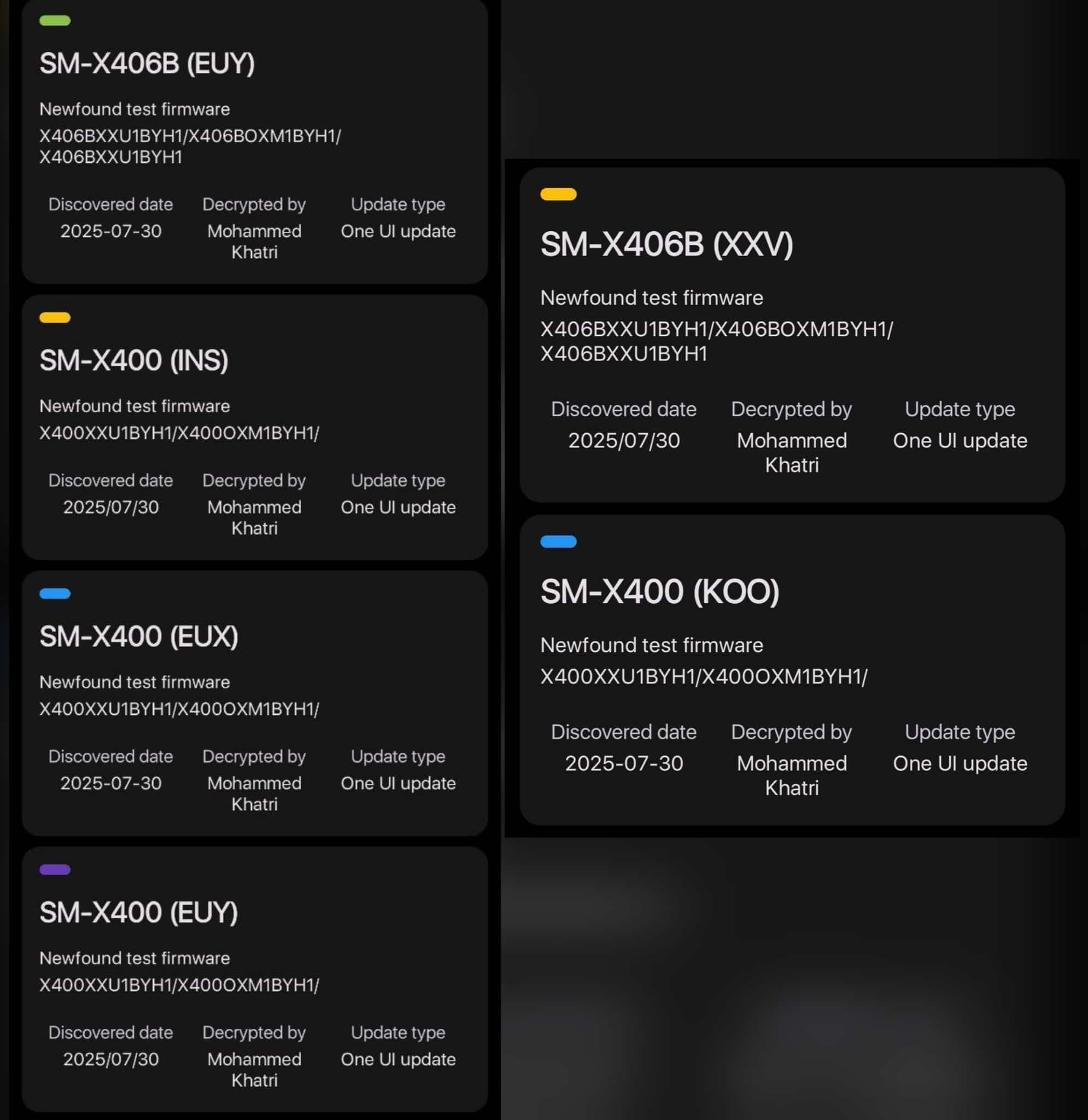 Galaxy Tab S10 Lite One UI 8 testing