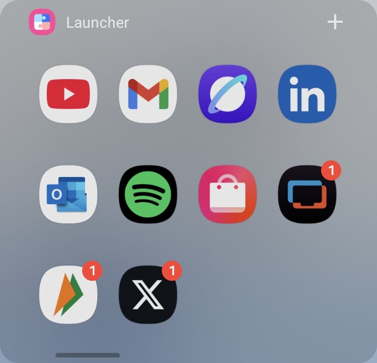 Run apps on Galaxy z flip cover screen steps