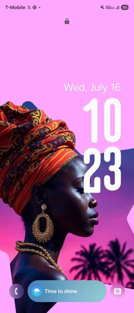 one ui 8 adaptive lock screen clock 2