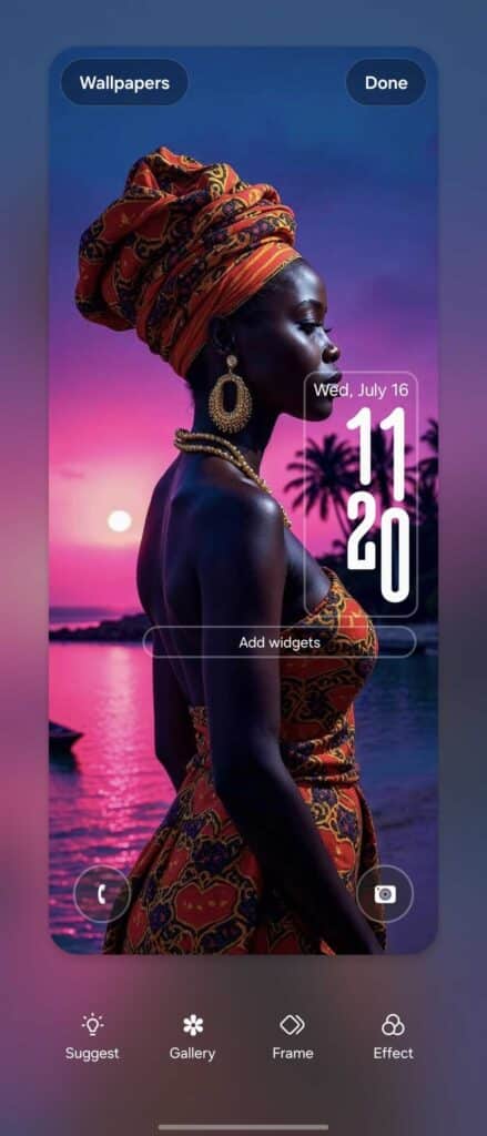 one ui 8 adaptive lock screen clock 2