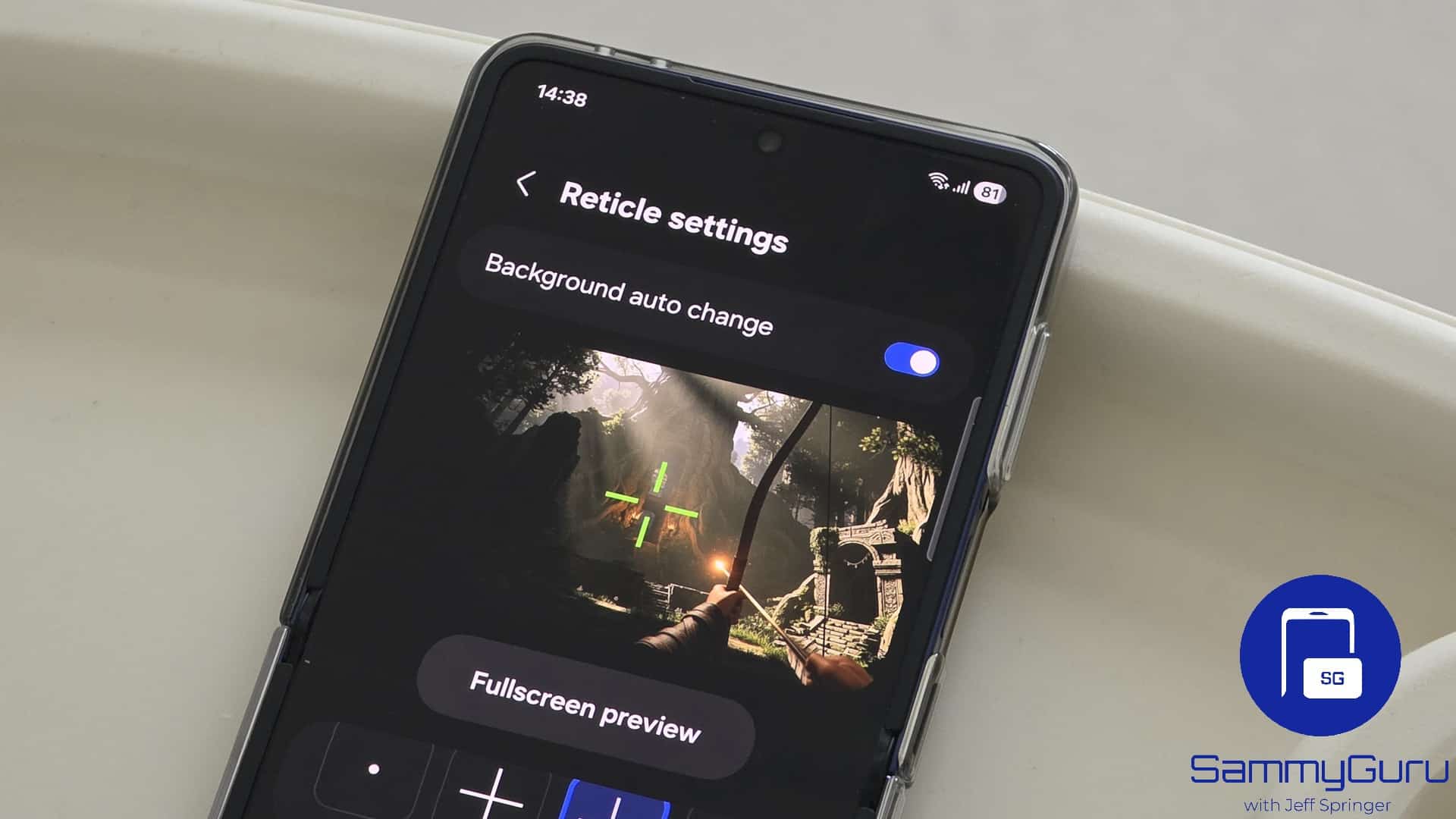Game Booster Plus Reticle settings SammyGuru