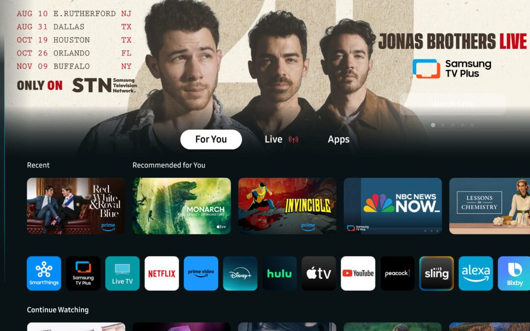 Samsung TV Plus to Stream Jonas Brothers’ JONAS20 Tour Live