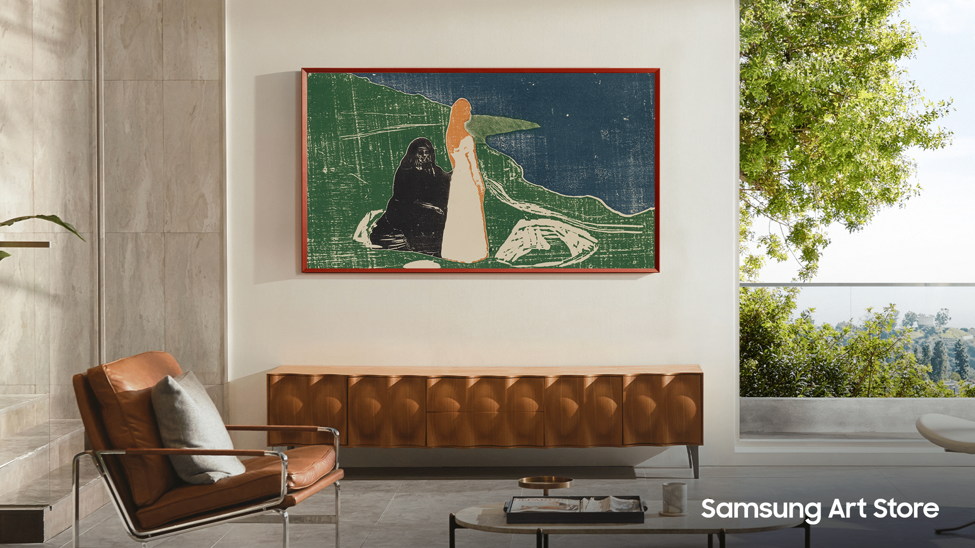 MoMA x Samsung - Edvard Munch, Two Women on the Shore_(Lifestyle Image)