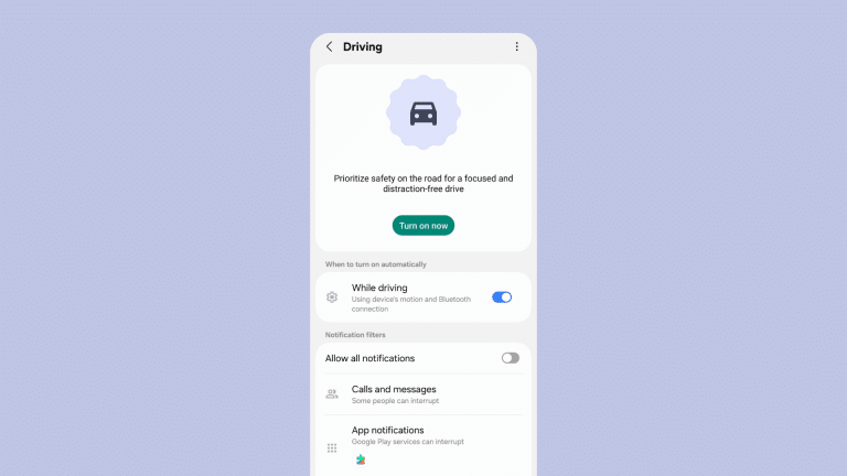 One UI 8.5 Drive Mode hero