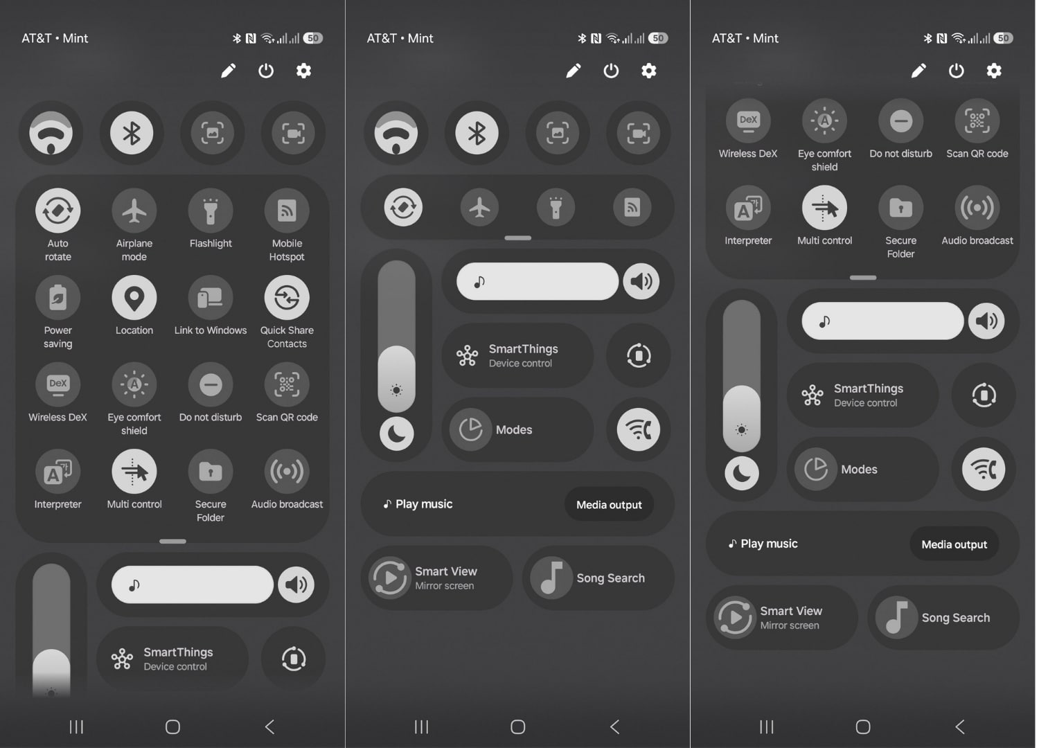 Quick Panel One UI 8.5