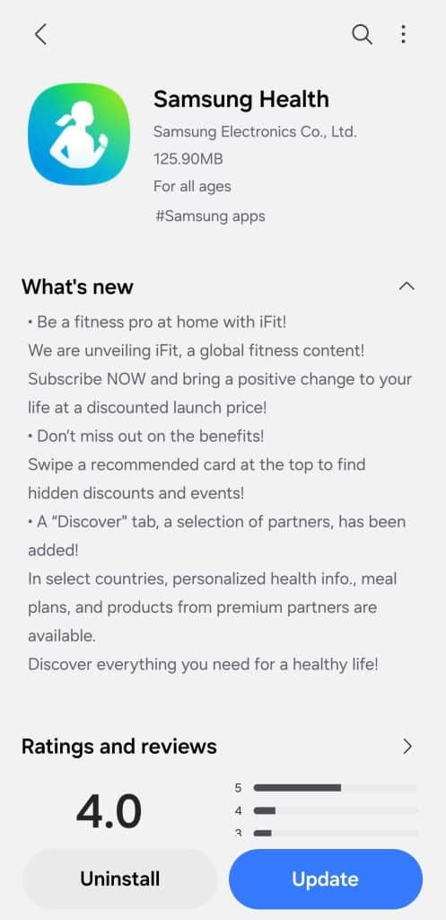 Samsung Health 6.30.5.105