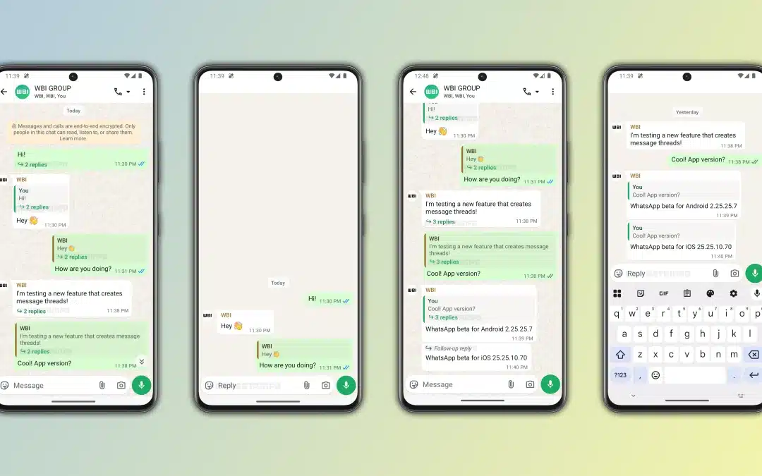 WhatsApp Testing Threaded Conversations to Tame Group Chats