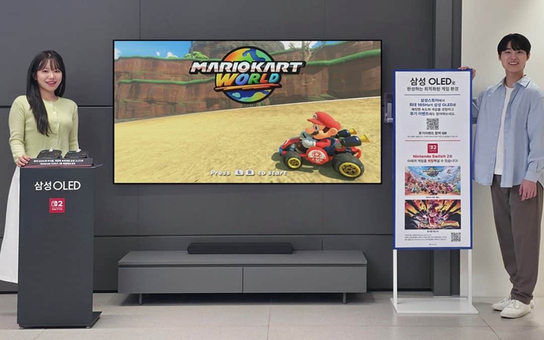 Samsung Stores Invite Visitors to Experience Nintendo Switch 2 on OLED TVs