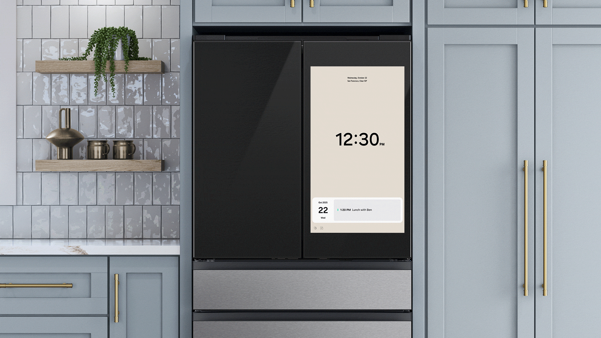 Samsung family hub smart fridge ads