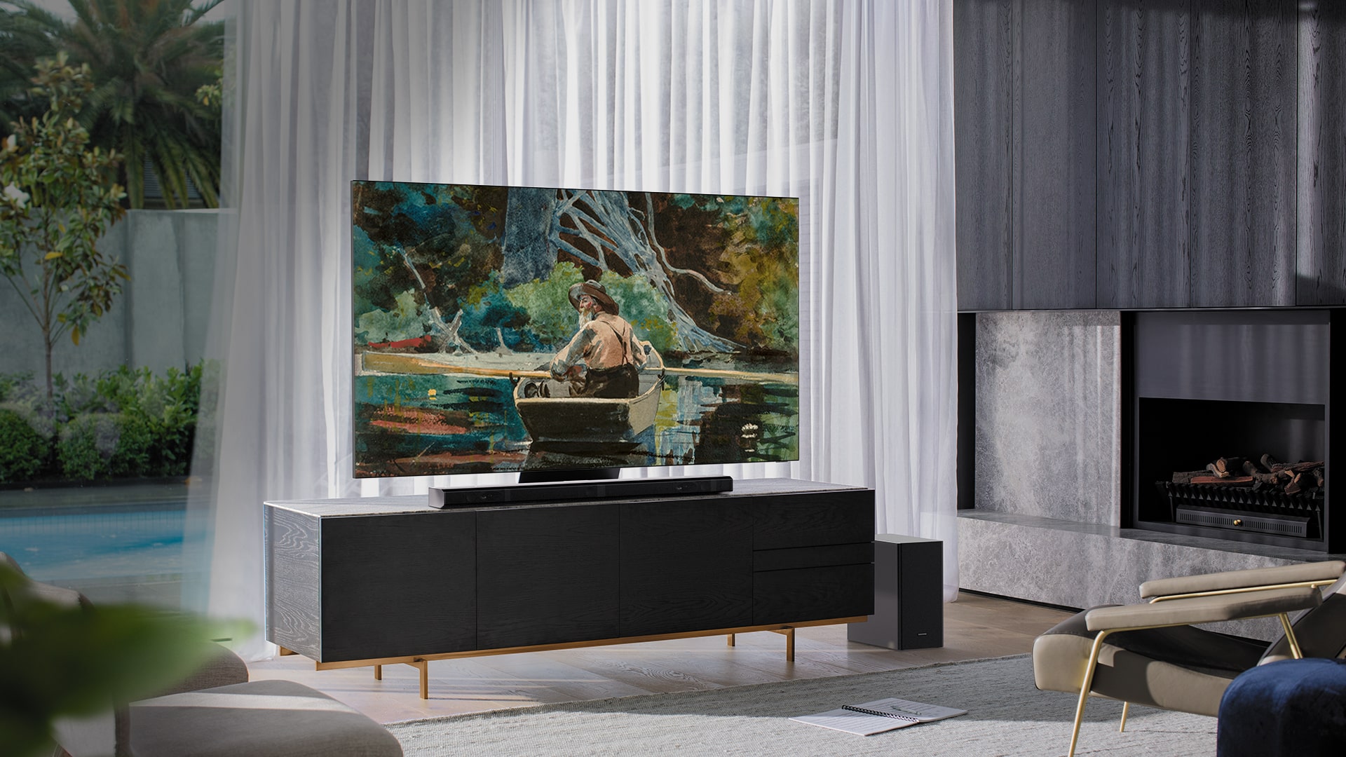 MFA Boston x Samsung - Winslow Homer, Adirondack Guide - Lifestyle Dark Ver.