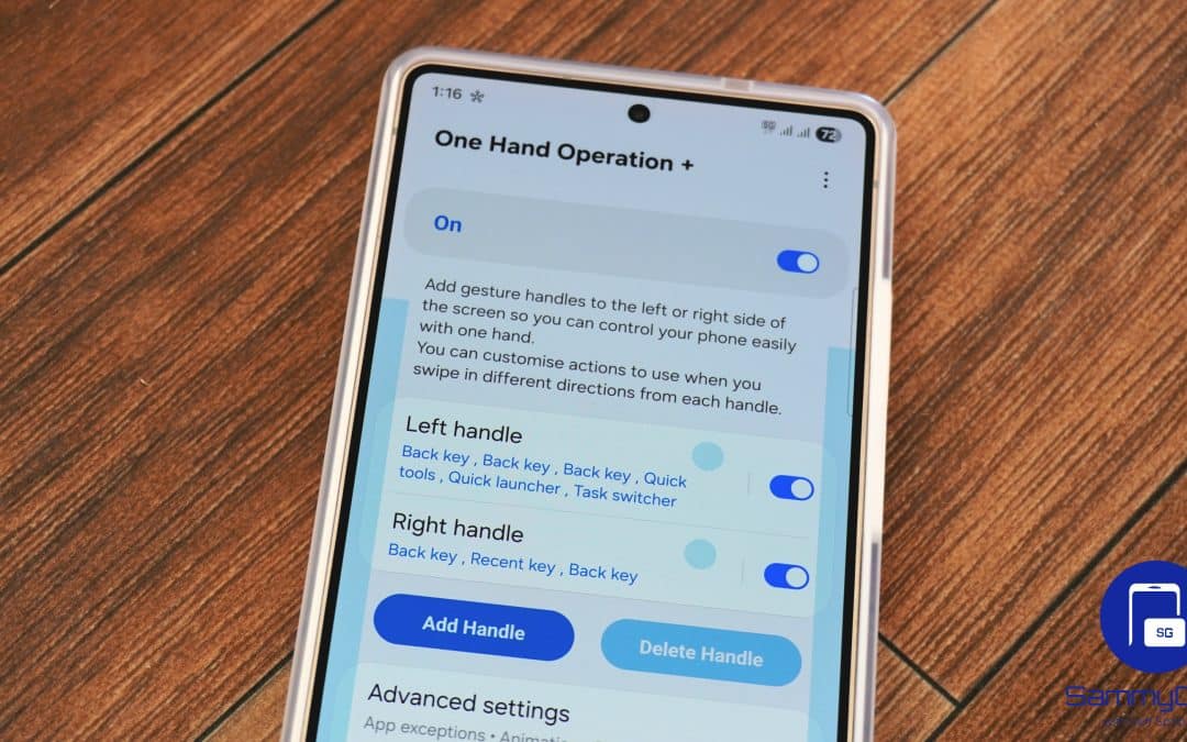 Samsung Makes One Hand Operation+ Compatible With One UI 8.5