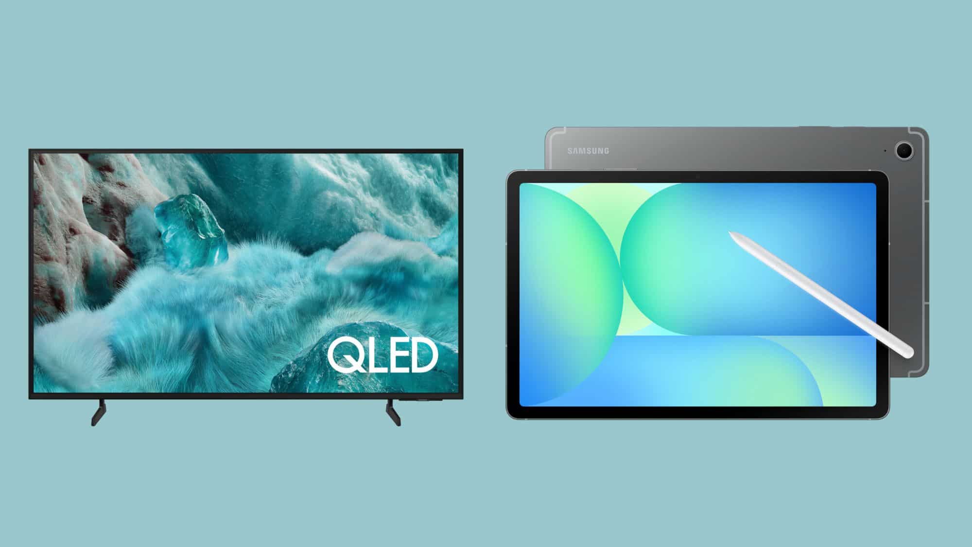 Samsung 4K TV and Galaxy Tablet