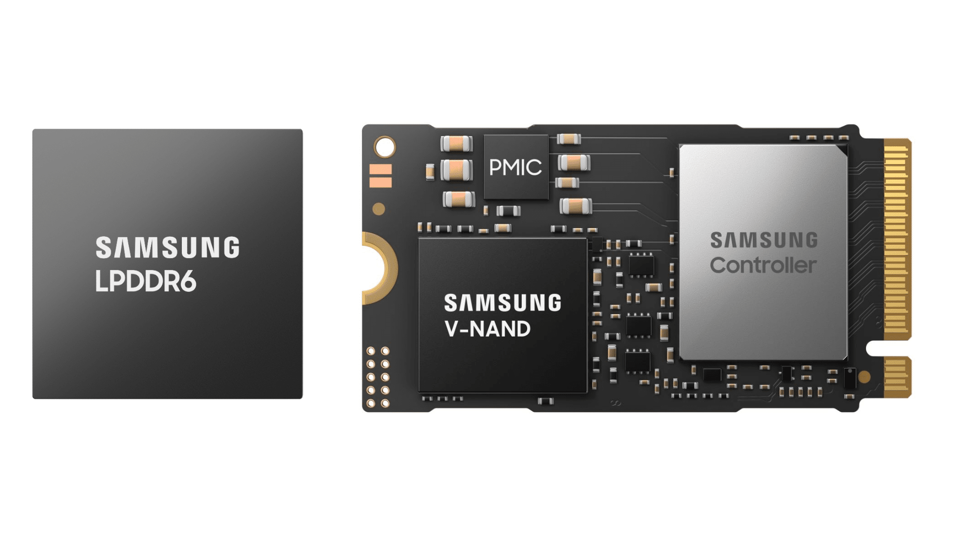 Samsung LPDDR6 RAM PM9E1 M.2 SSD hero Samsung LPDDR6 RAM PM9E1 M.2 SSD hero