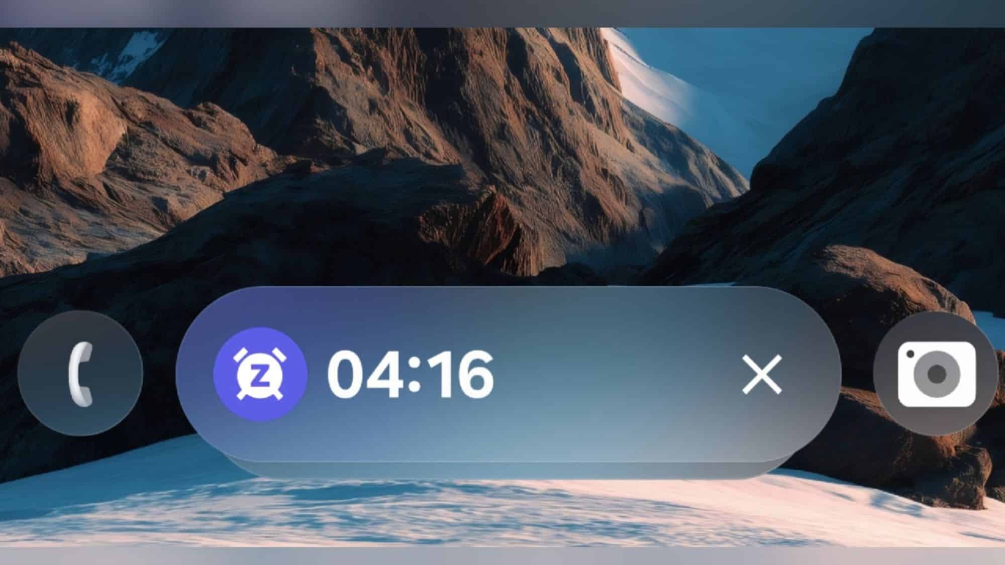Alarm Now Bar One UI 8.5