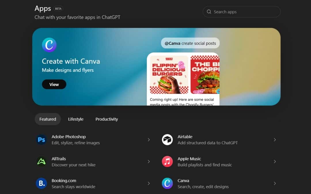 ChatGPT Now Has an App Store — and Apps Run Right in the Chat