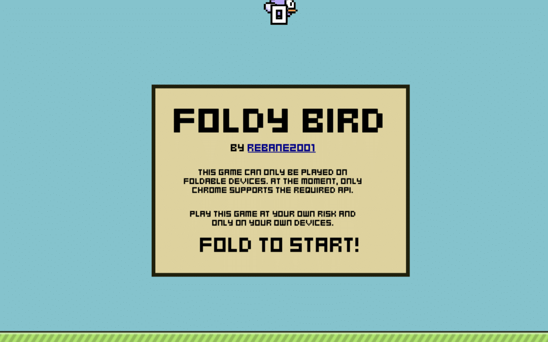 Have a Galaxy Z Fold? Try This Flappy Bird Clone, But at Your Own Risk