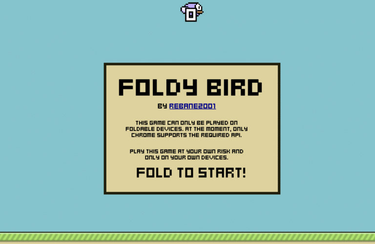 Foldy Bird foldable