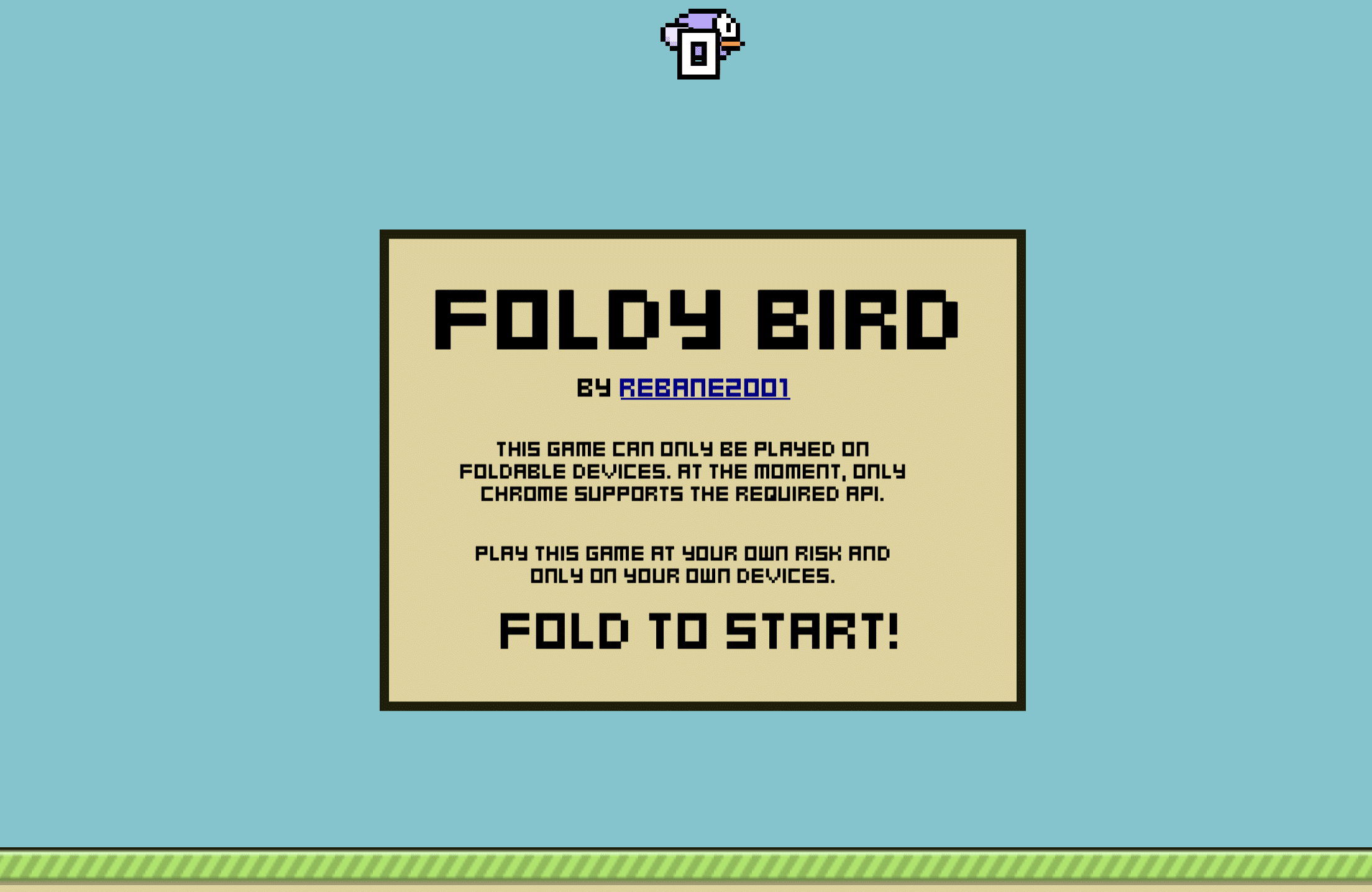 Foldy Bird foldable