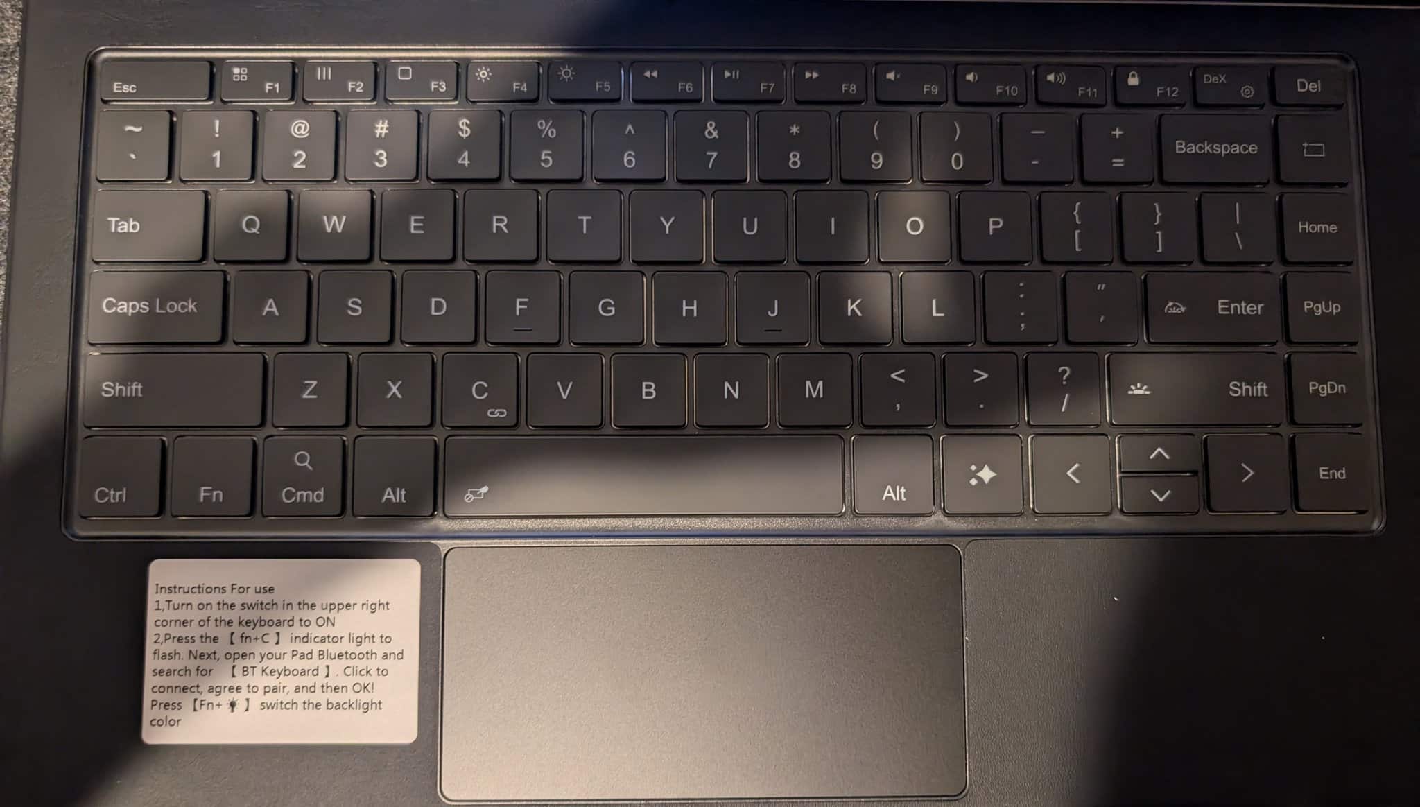 Galaxy Tab S9 Ultra 3rd Party Magic Keyboard | Keyboard View