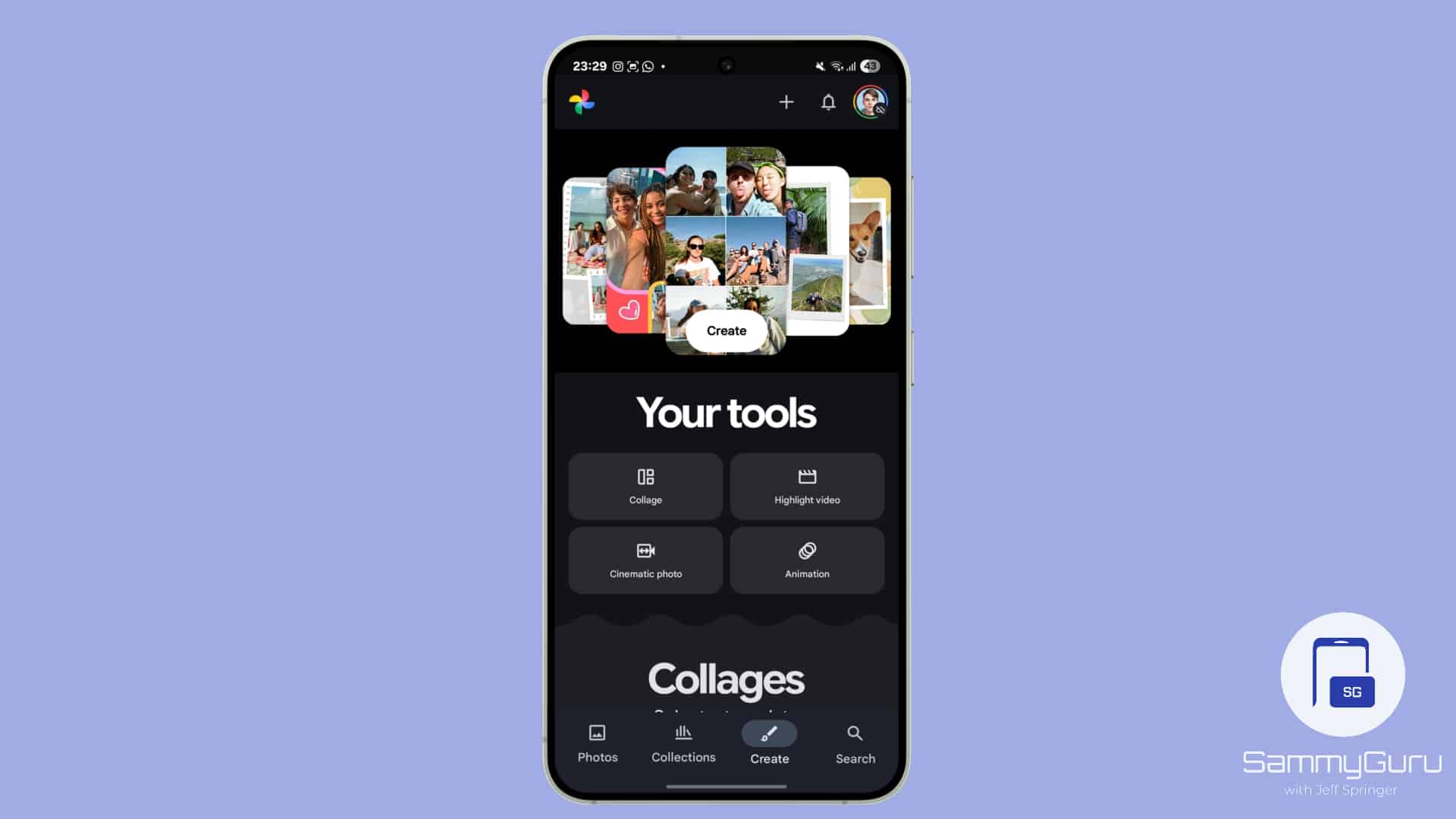 Google Photos SammyGuru mock-up