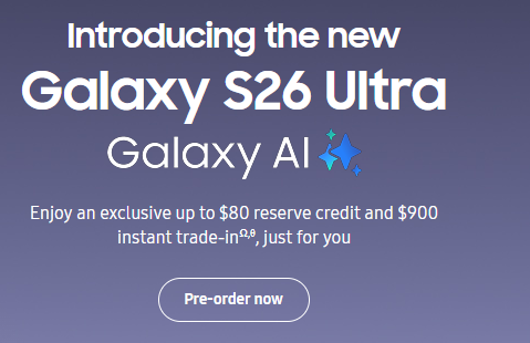 $80 credit Galaxy S26 Ultra Larry