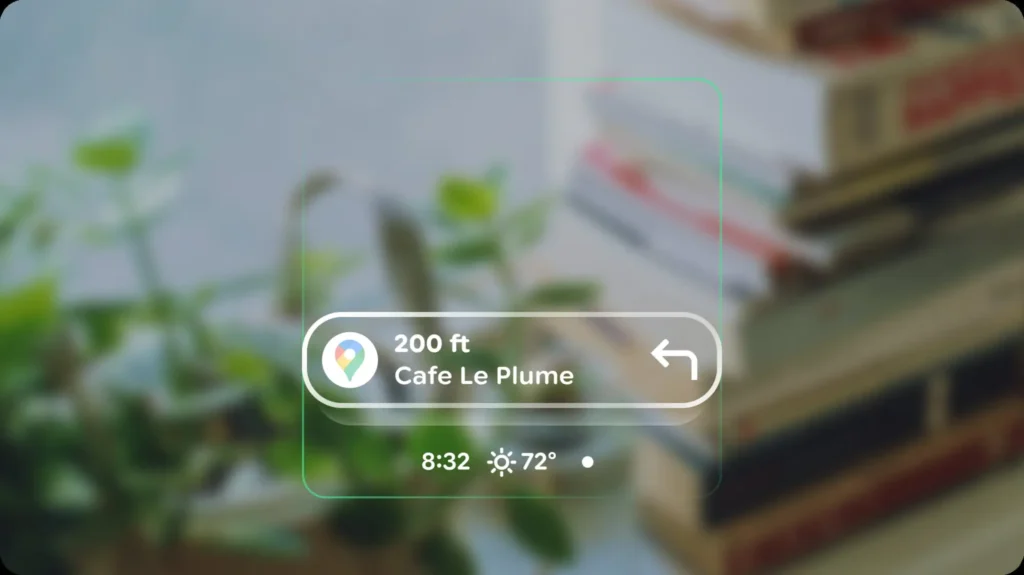Android XR Glasses Home Screen