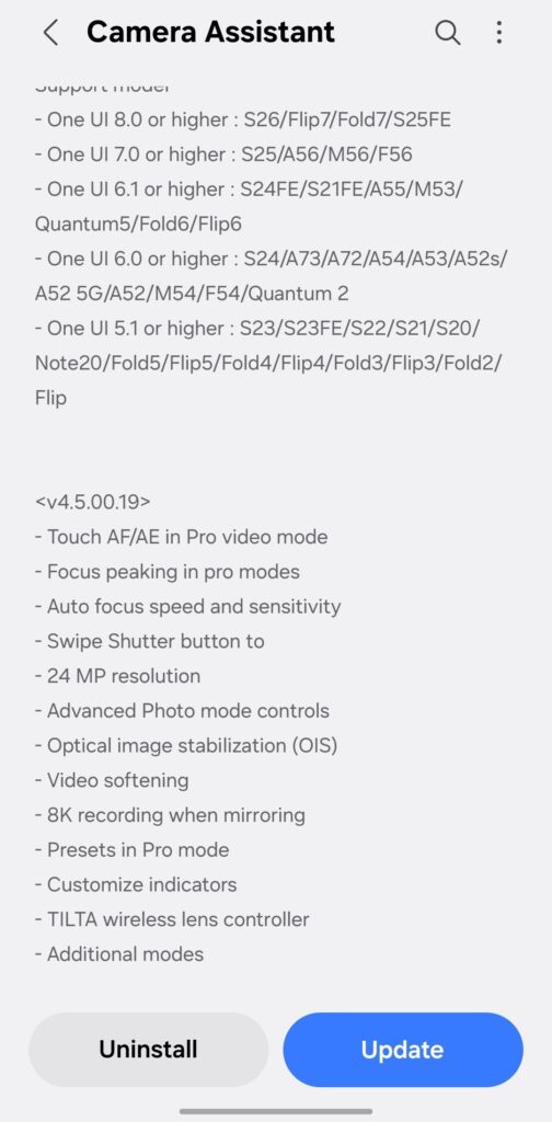 Camera Assistant v4.5.0019