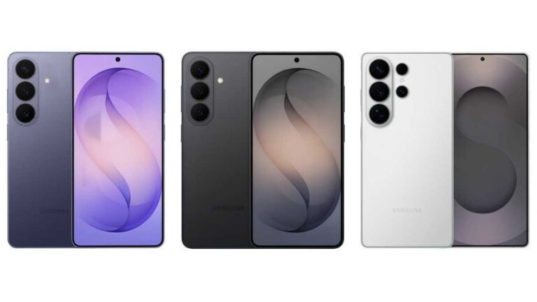 Galaxy S26 series all colors featured