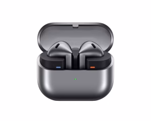 Galaxy Buds 3 with case open