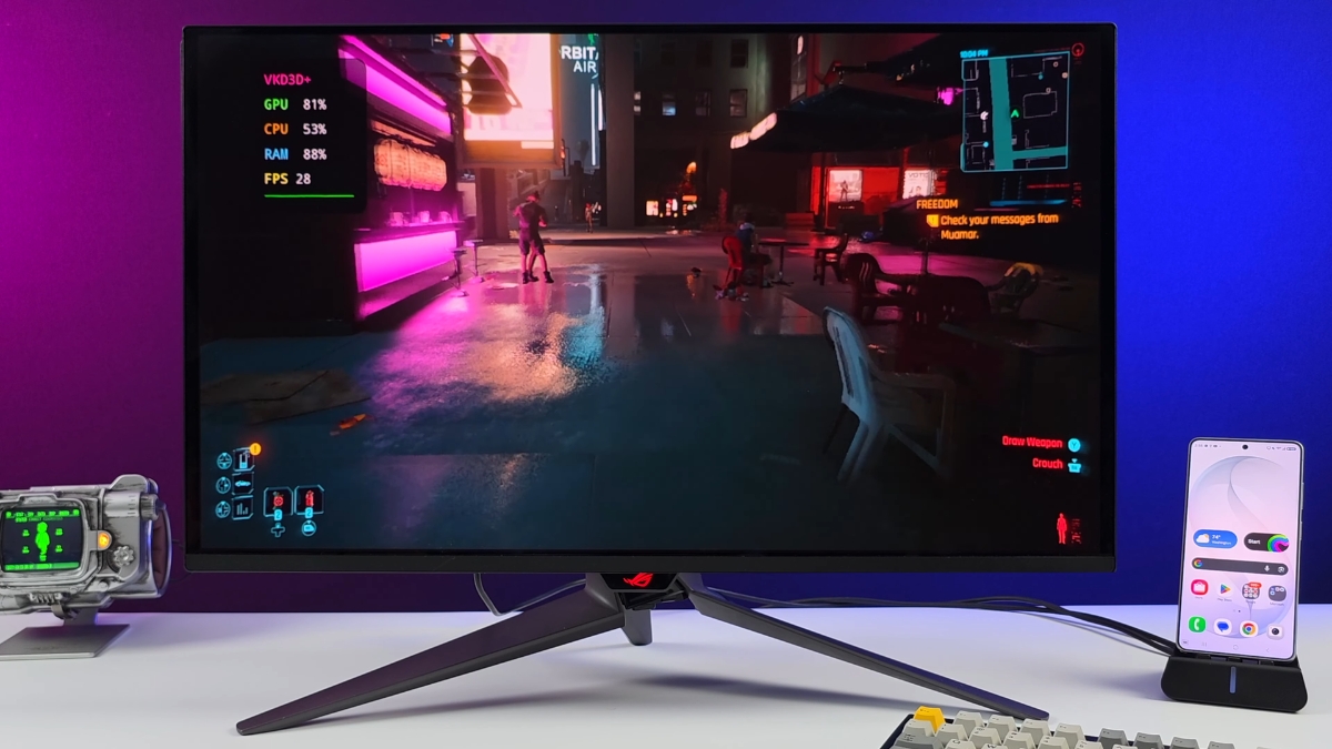 Cyberpunk 2077 on Galaxy S26 Ultra