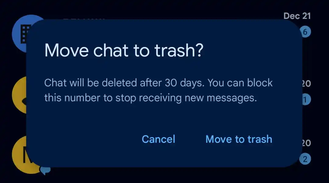 Google-Messages-Trash-folder
