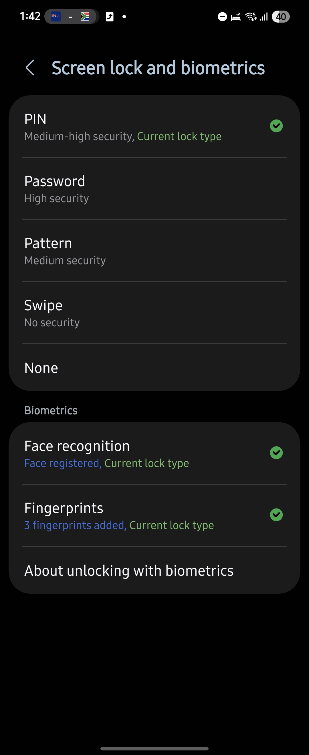 steps to improve fingerprint accuracy One UI 8 Galaxy Z Flip 7 FE
