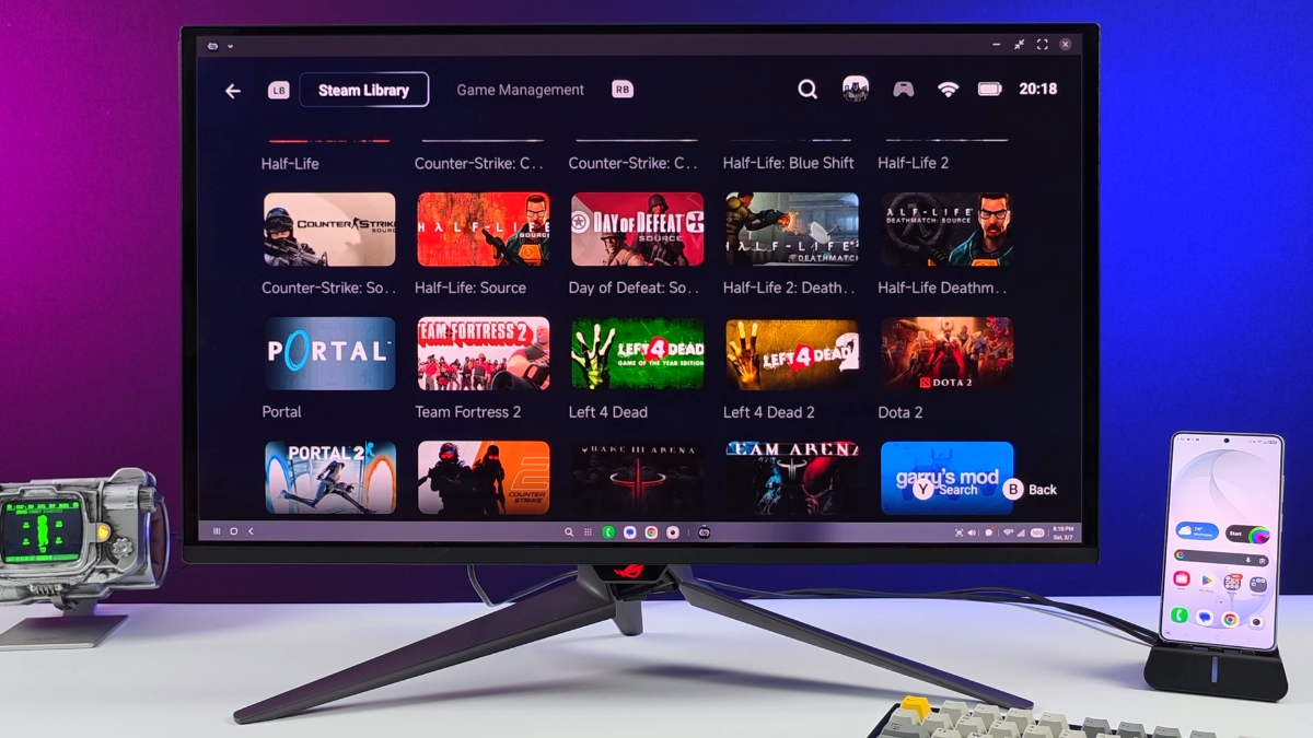 Steam Library games Galaxy S26 Ultra